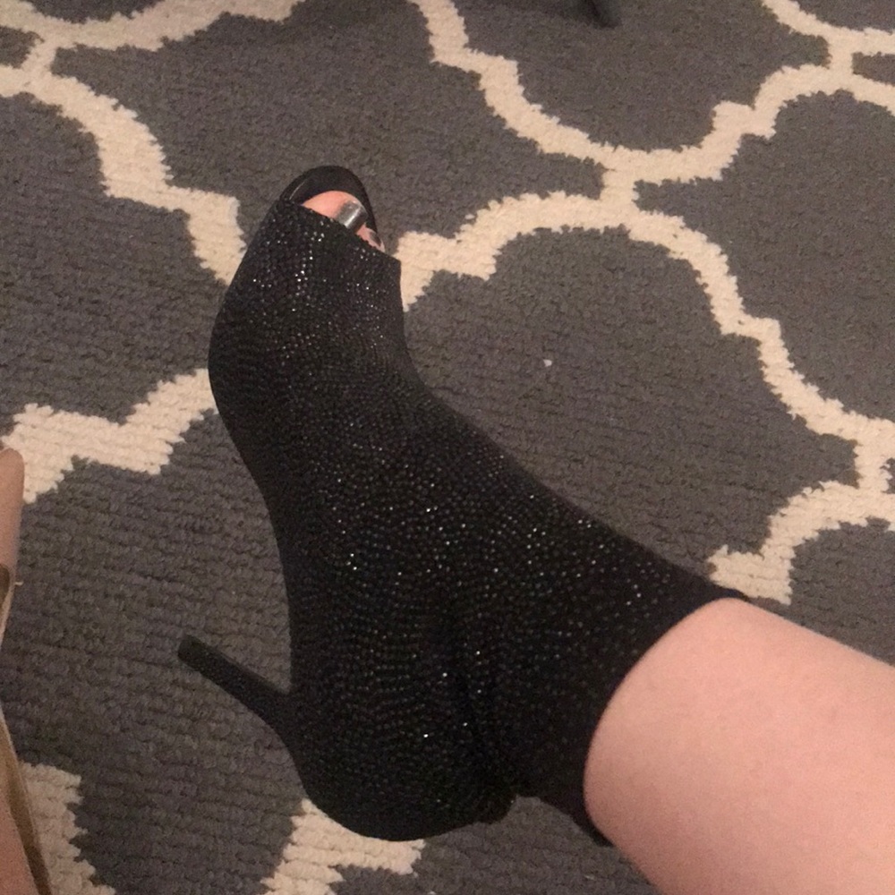 Nina 8.5 rhinestone booties